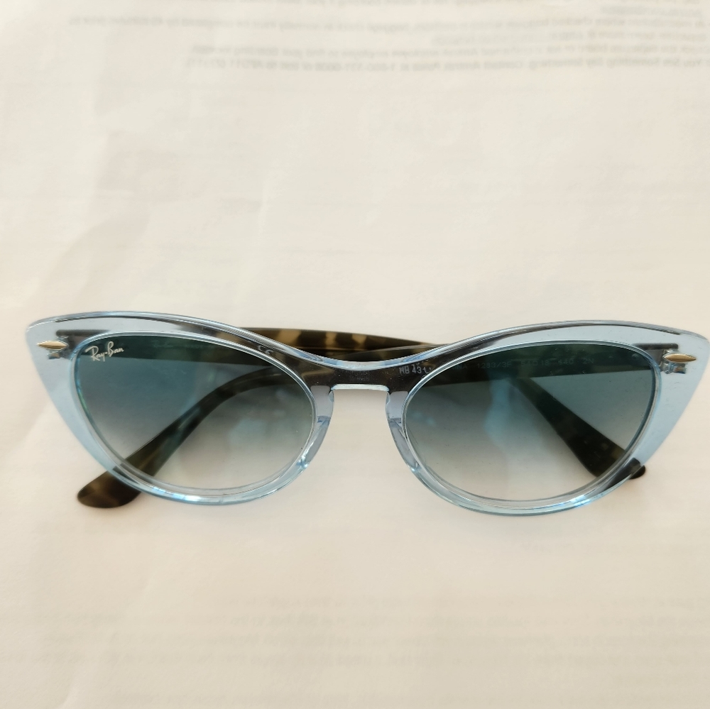 Ray-Ban sunglasses blue cat eye style